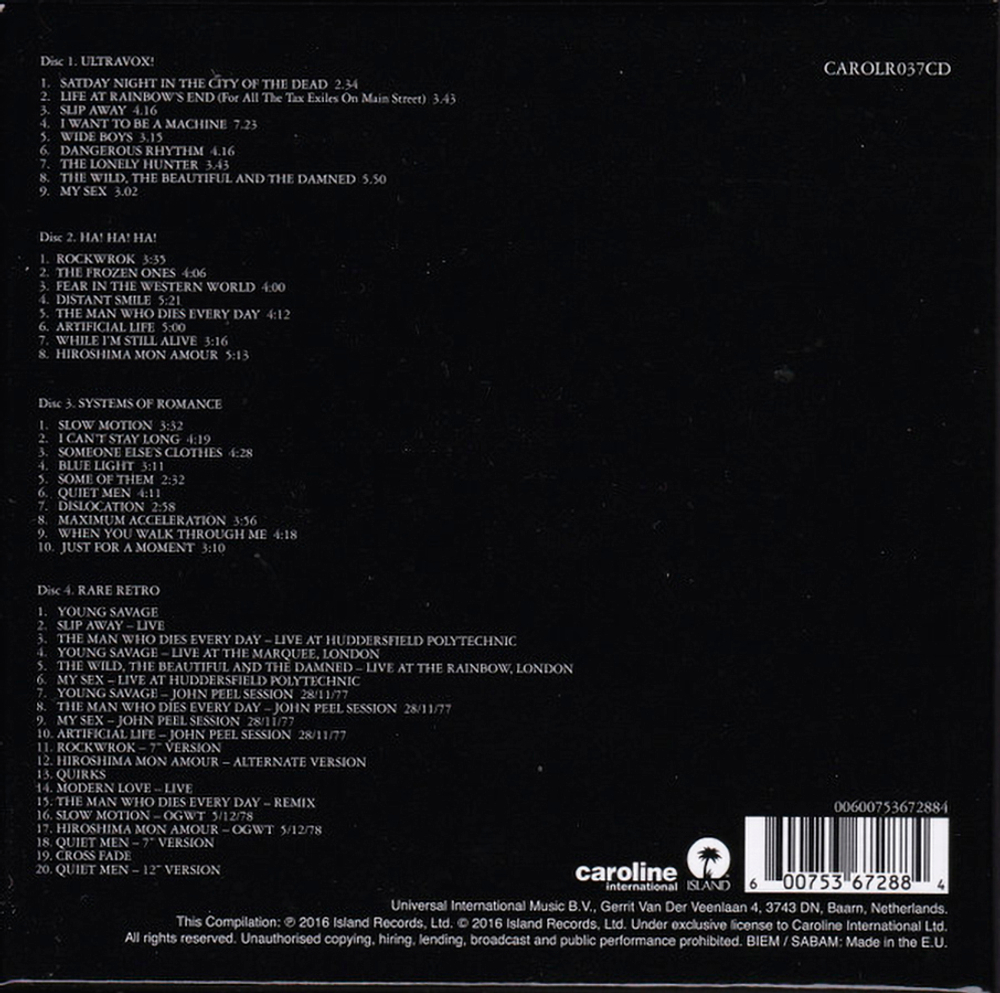 Ultravox! / The Island Years (4CD)