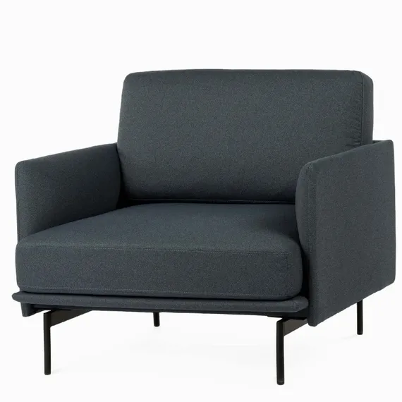 Кресло Bebe, тёмно-синяя водоотталкивающая ткань