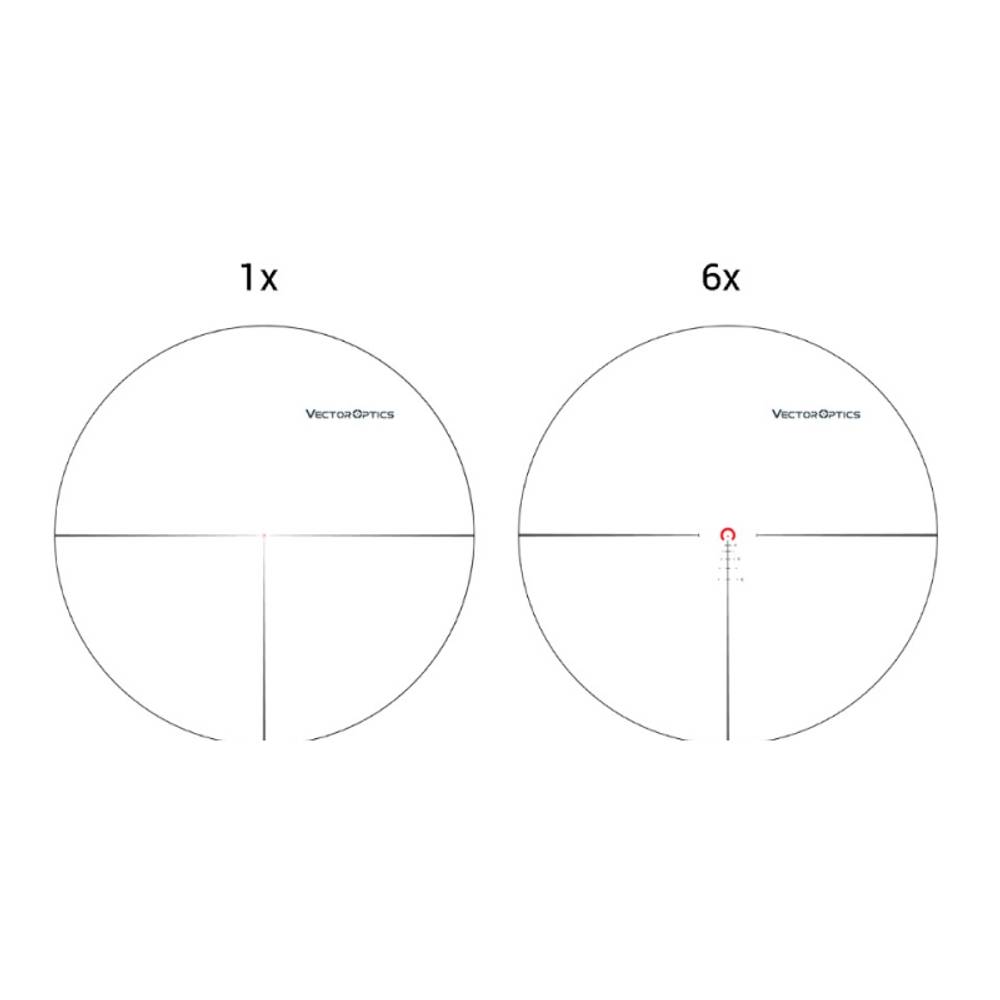 Оптический прицел Vector Optics FFP Continental x6 1-6x28 ( Сетка VCT-BNW / с подсветкой )