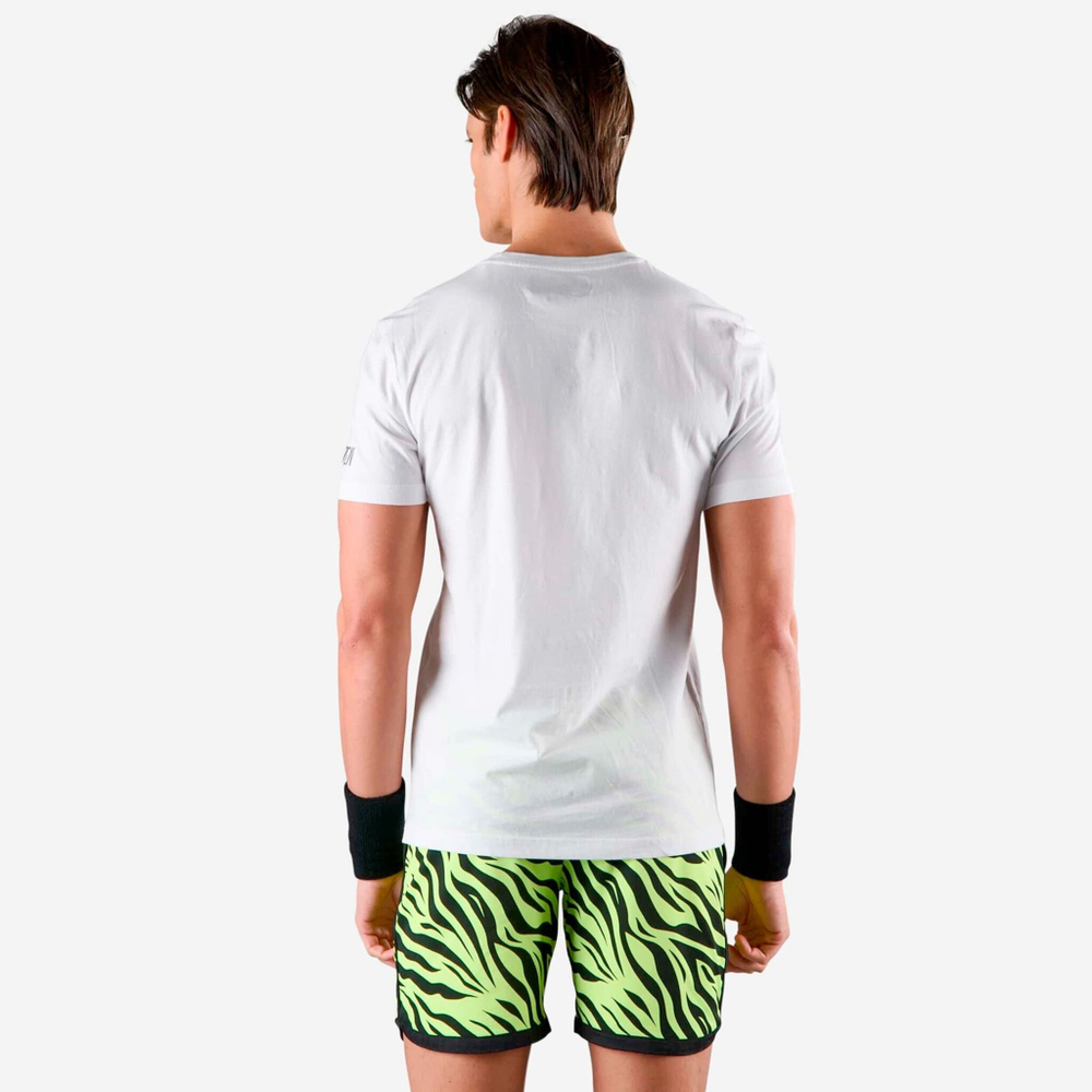 Мужское теннисное поло Hydrogen Court T-Shirt - White, Multicoloured