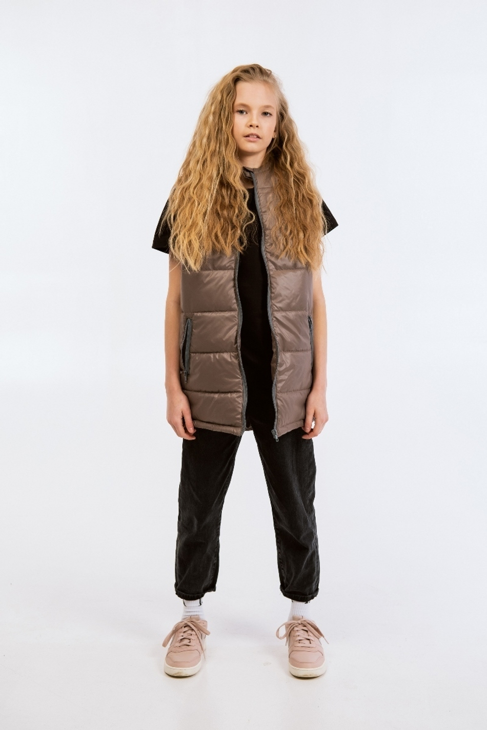 Жилет для девочки "Хэппи" красный