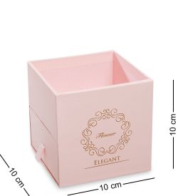 WG-100-D Коробка подарочная «Букет с сюрпризом» цв.розовый