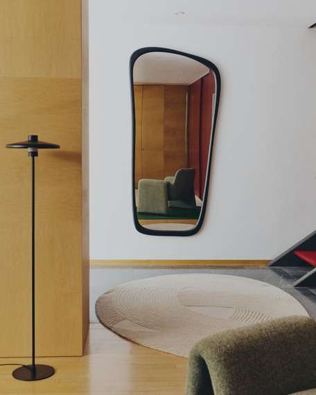 Зеркало из черного тикового дерева Alura 94,5 x 192 см