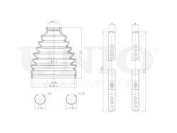 Пыльник ШРУСа (к-т) UNIO DUC-30097K