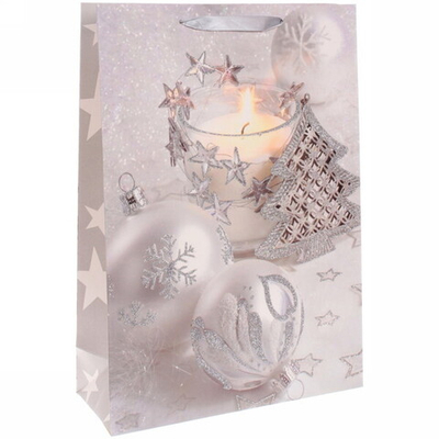 Пакет подарочный «Серебряная нежность» 44*31*12 см