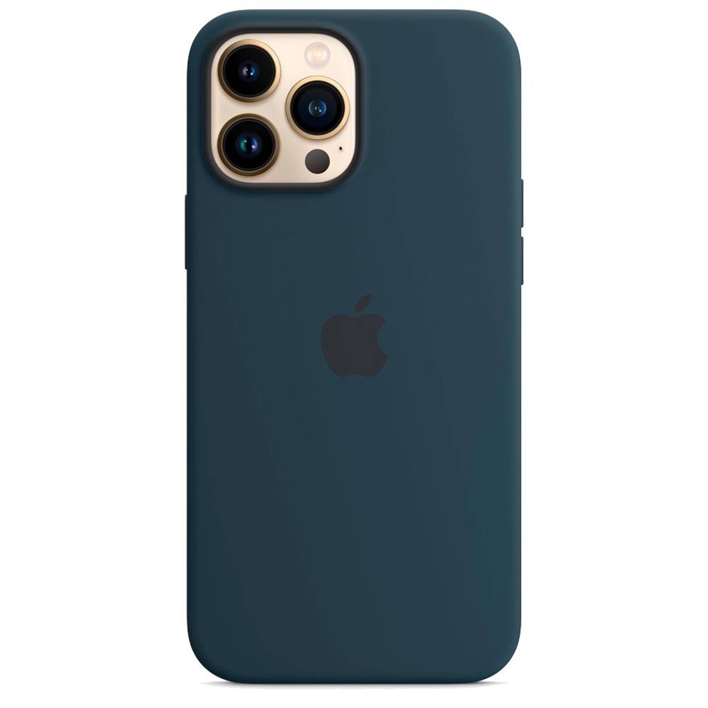Силиконовый чехол с поддержкой MagSafe Apple Silicone Case для iPhone 13 Pro Max, Abyss Blue (Синий омут)