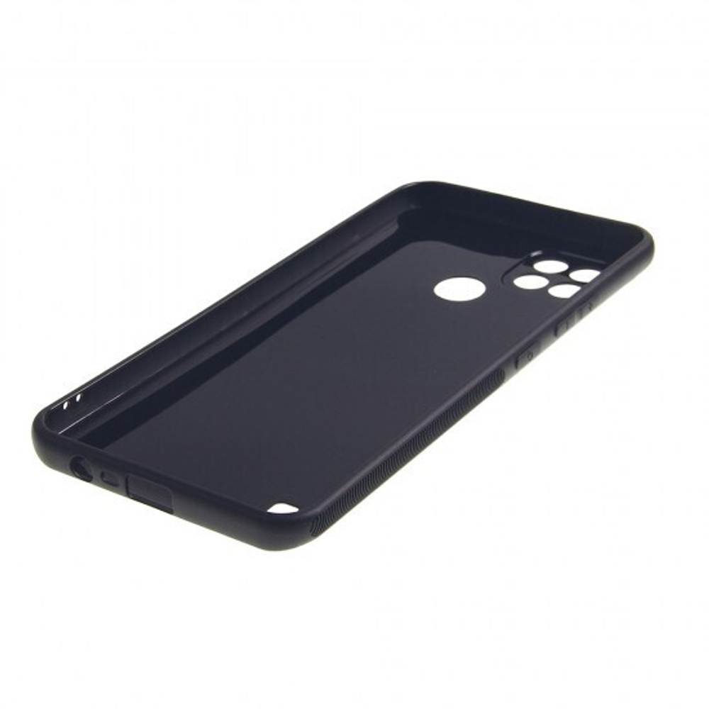 Чехол ТПУ карбон для Realme C21, 011068 Черный