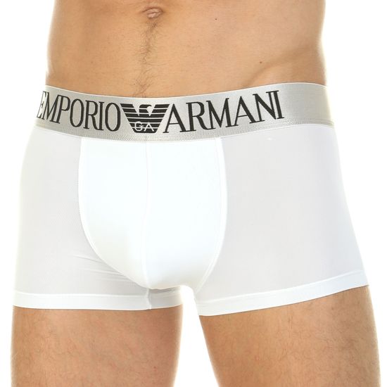 Мужские трусы боксеры белые Emporio Armani