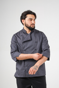 Китель поварской мужской Classic grey