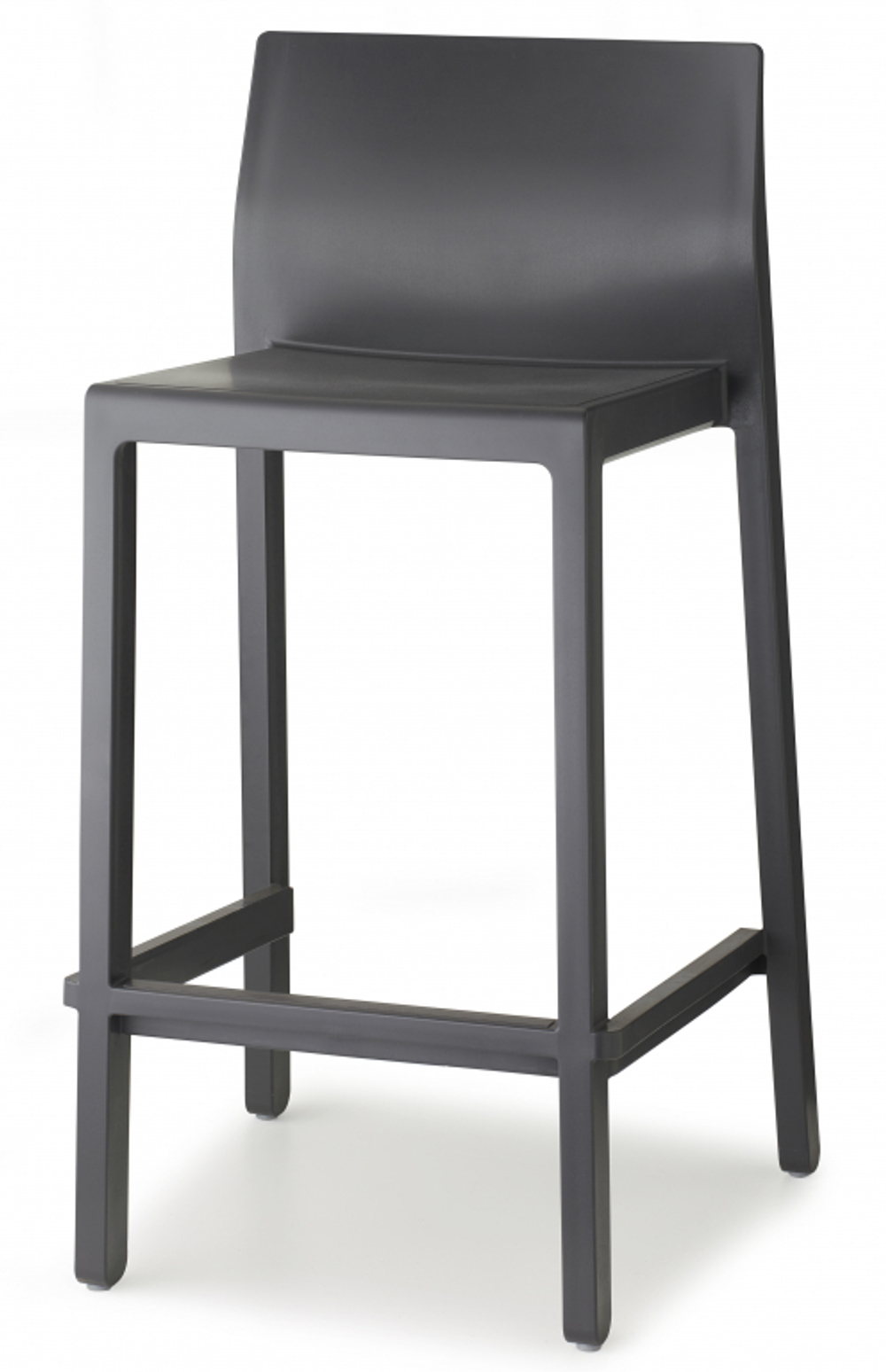 Стул полубарный пластиковый Scab Design Kate, антрацит