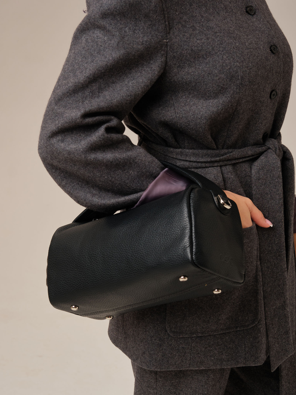 Кожаная сумка Solea DBR 31365 черный