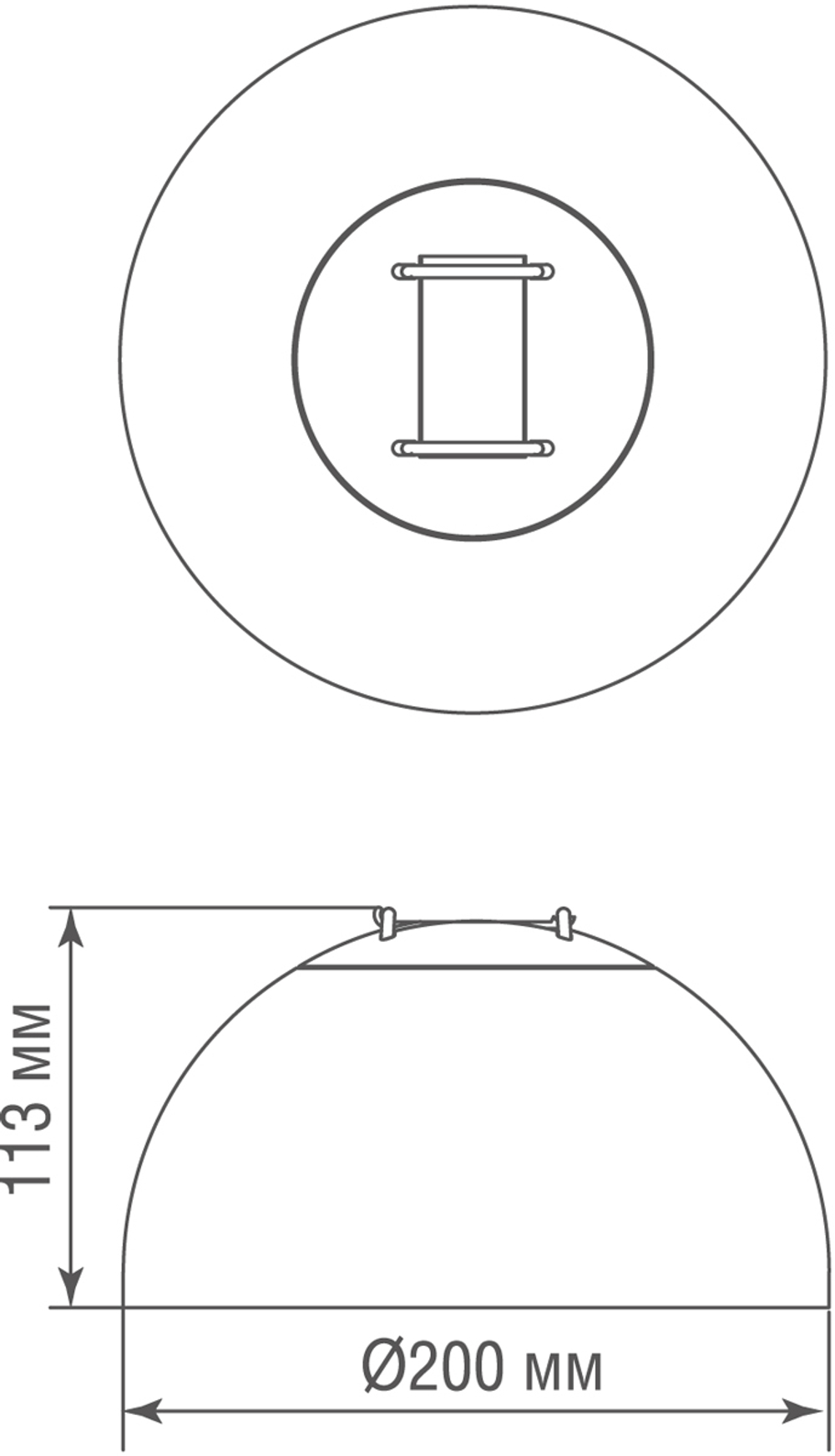 Светильник для Sling System,  FIORI,  20Вт,  D200xH113 мм,  1480Лм,  черный