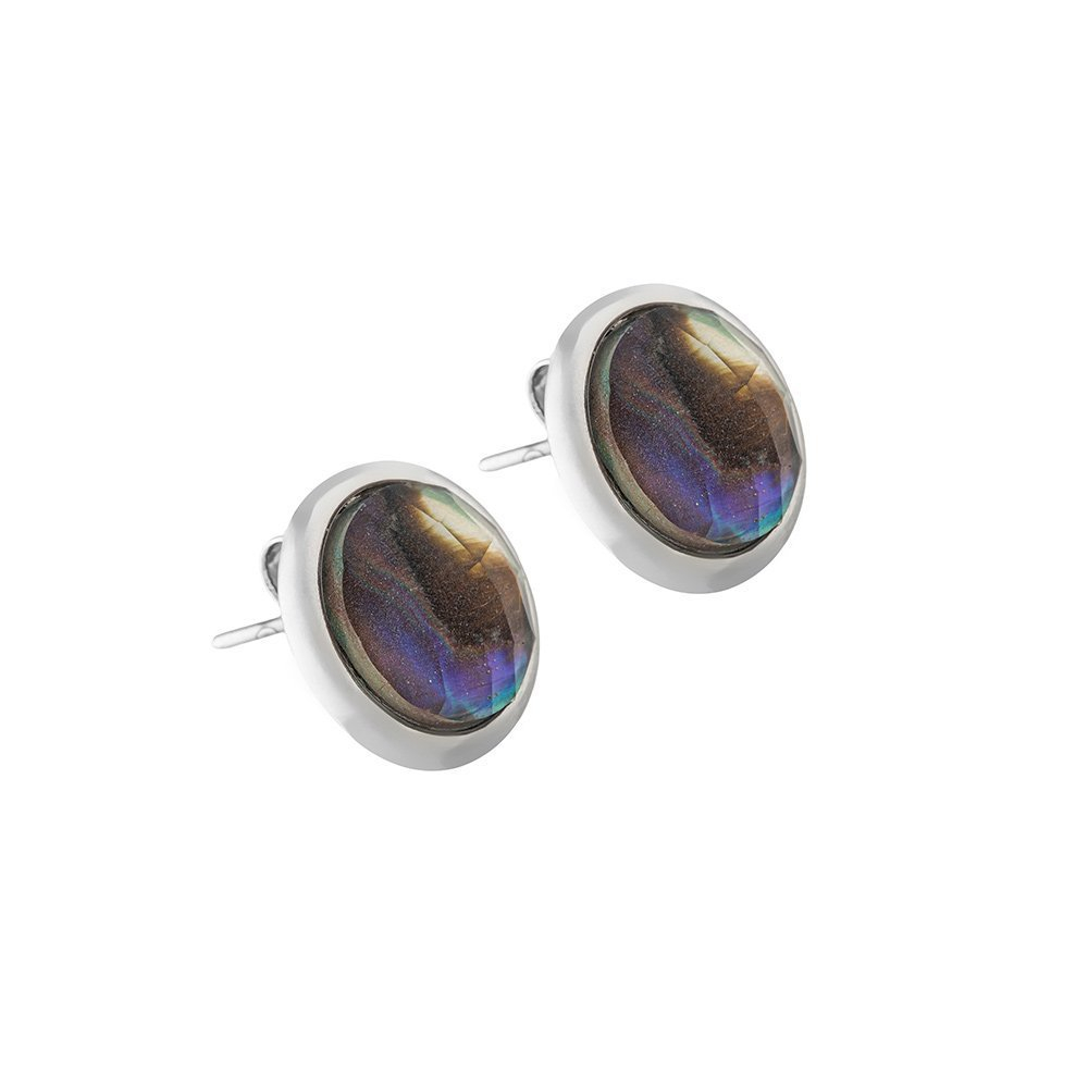 Серьги пусеты Possebon Abalone A9997.14 BR/S