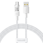 USB-A - USB-C Кабель Baseus Gem Charging+Data 100W 1m - Moon White