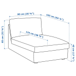 Кушетка - IKEA KIVIK/КИВИК ИКЕА, темно-синий