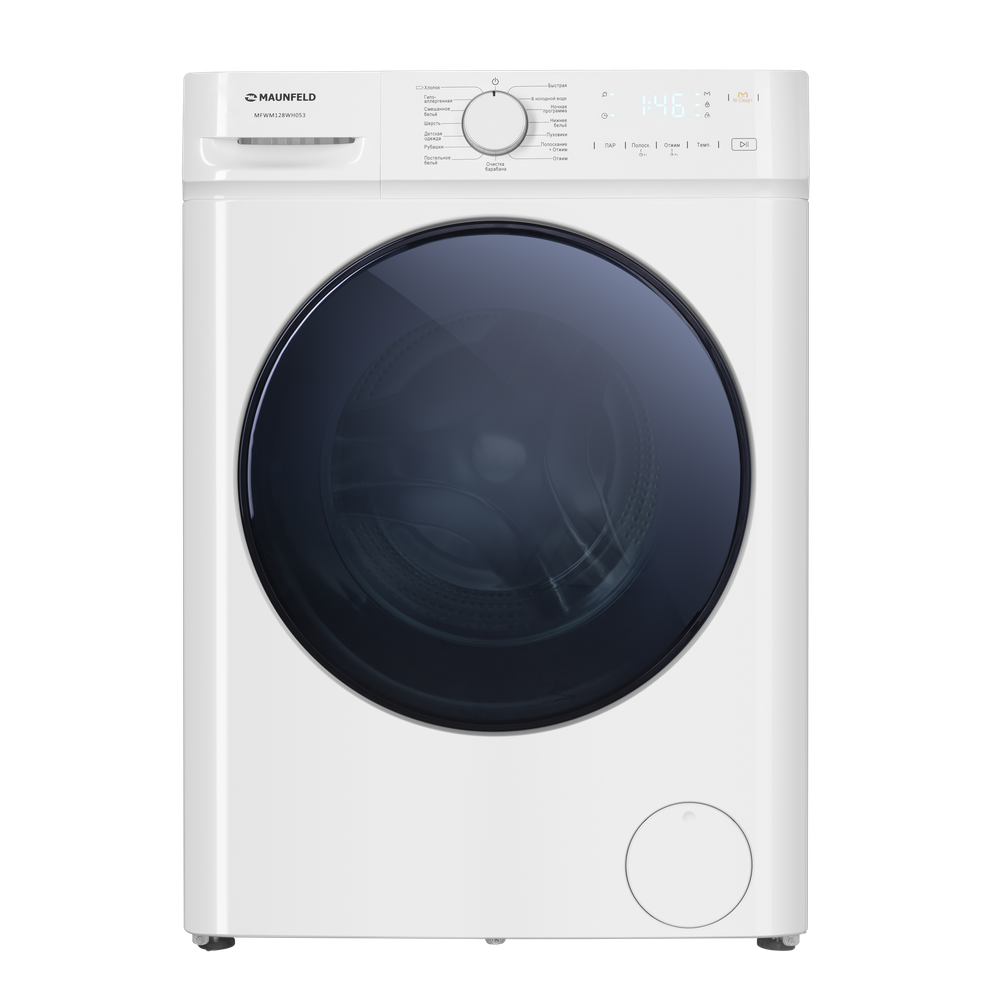 Стиральная машина c инвертором и паром  MAUNFELD MFWM128WH053