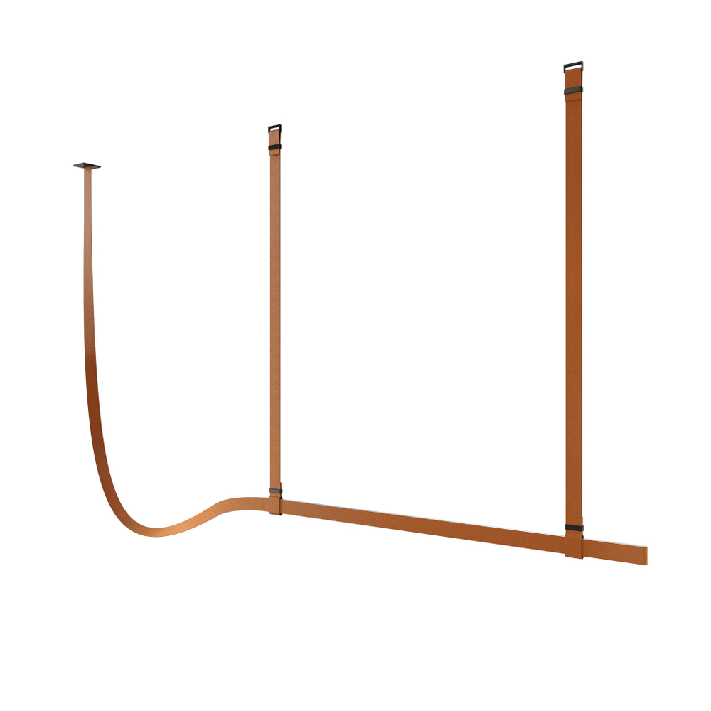 Светильник Flos Belt Fabric Copper Brown Casambi 2000mm