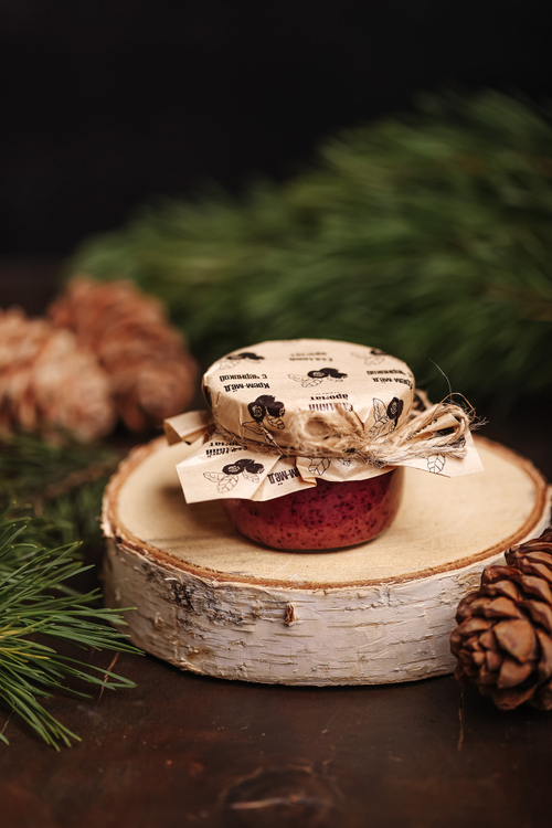 Крем-мед с Черникой / 140 гр / стеклобанка / Сладкий аромат