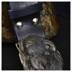 Кожаный ремень «Ёжик»