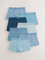 Носки хлопковые для мальчика Next AA9-656, 7 шт., Голубой, Синий