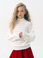 Джемпер для девочки AT1215 белый