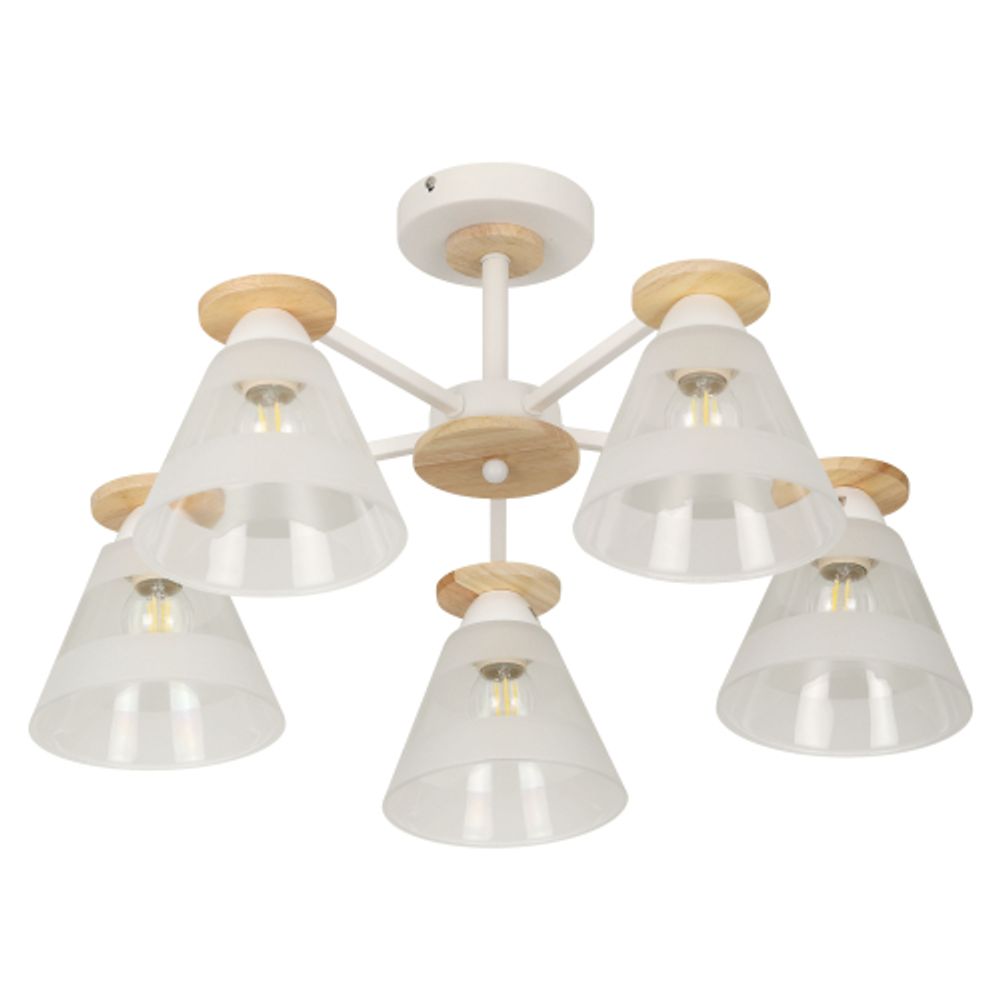 Люстра Rivoli Theothila 9177-305 5 х Е27 60 Вт модерн | Лайт