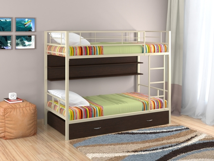 Кровать Севилья 2 бежевая