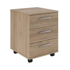 Тумба подкатная с 3 ящиками, древесный Asti