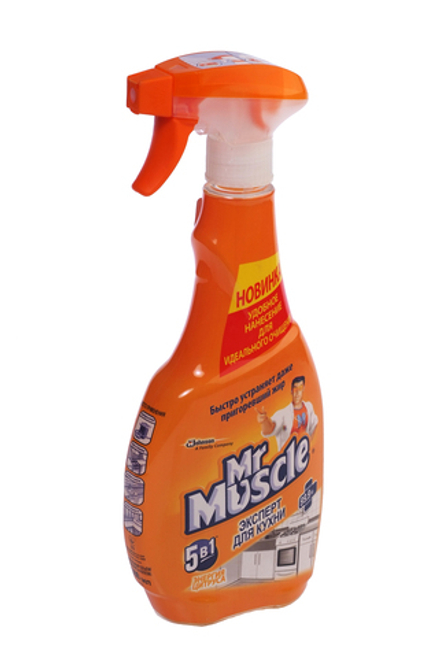 Чистящее средство Мистер Мускул для кухни Энергия цитруса 500мл жидкость с курком
