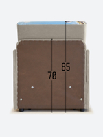 Кресло-кровать "Миник" с подлокотниками, купон Пейзаж