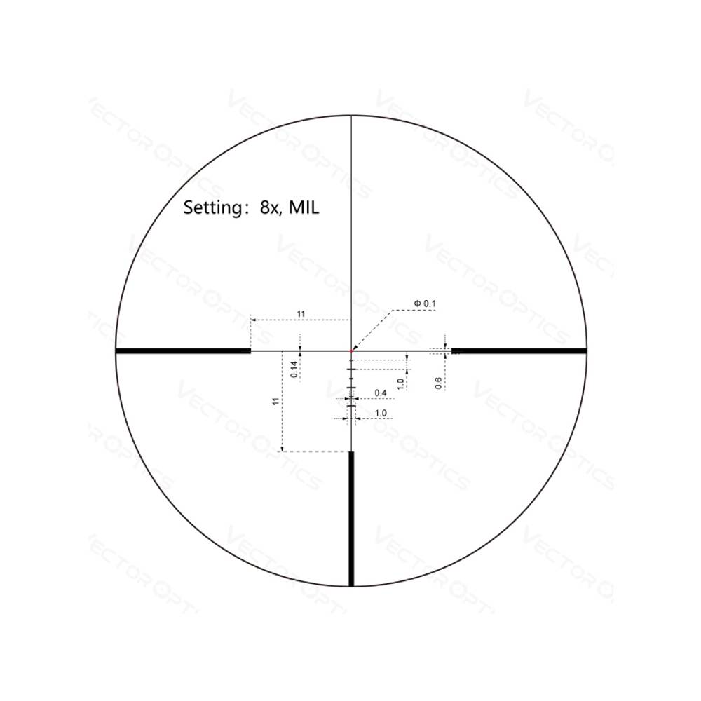 Оптический прицел Vector Optics SFP Continental x8 1-8x24i ED Hunting Fiber ( Сетка VET-FDR / с подсветкой )