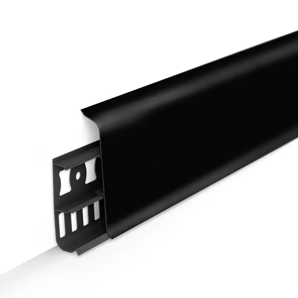 Плинтус напольный ПВХ "Деконика" 007 Черный 2200х70х21 мм