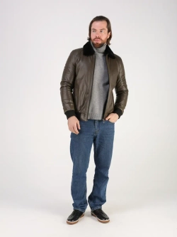 Дубленка зимняя куртка натуральная кожаная