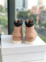 Розовые ботинки женские Celine KURT (Селин) премиум класса