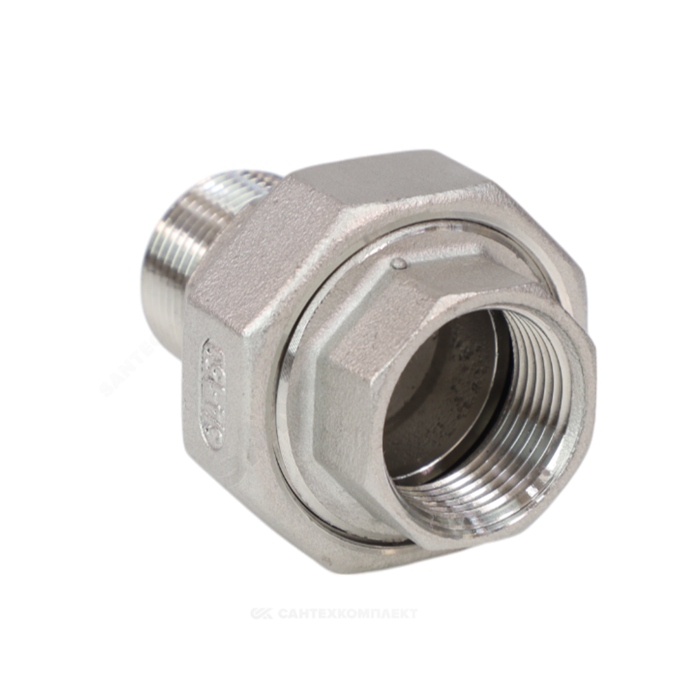 Соединитель американка сталь нерж Ду 15 (1/2") ВР/НР Benarmo