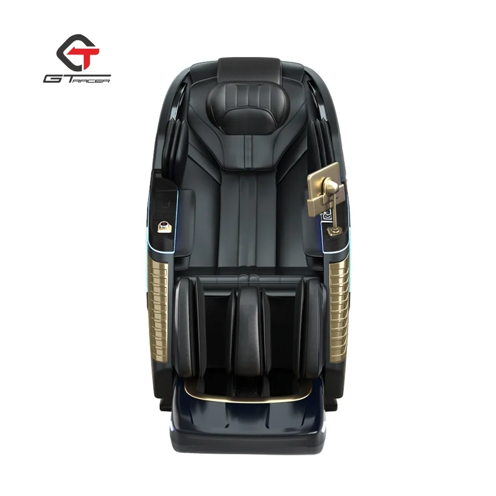 Массажное кресло GTRacer GT-L39S черное золото