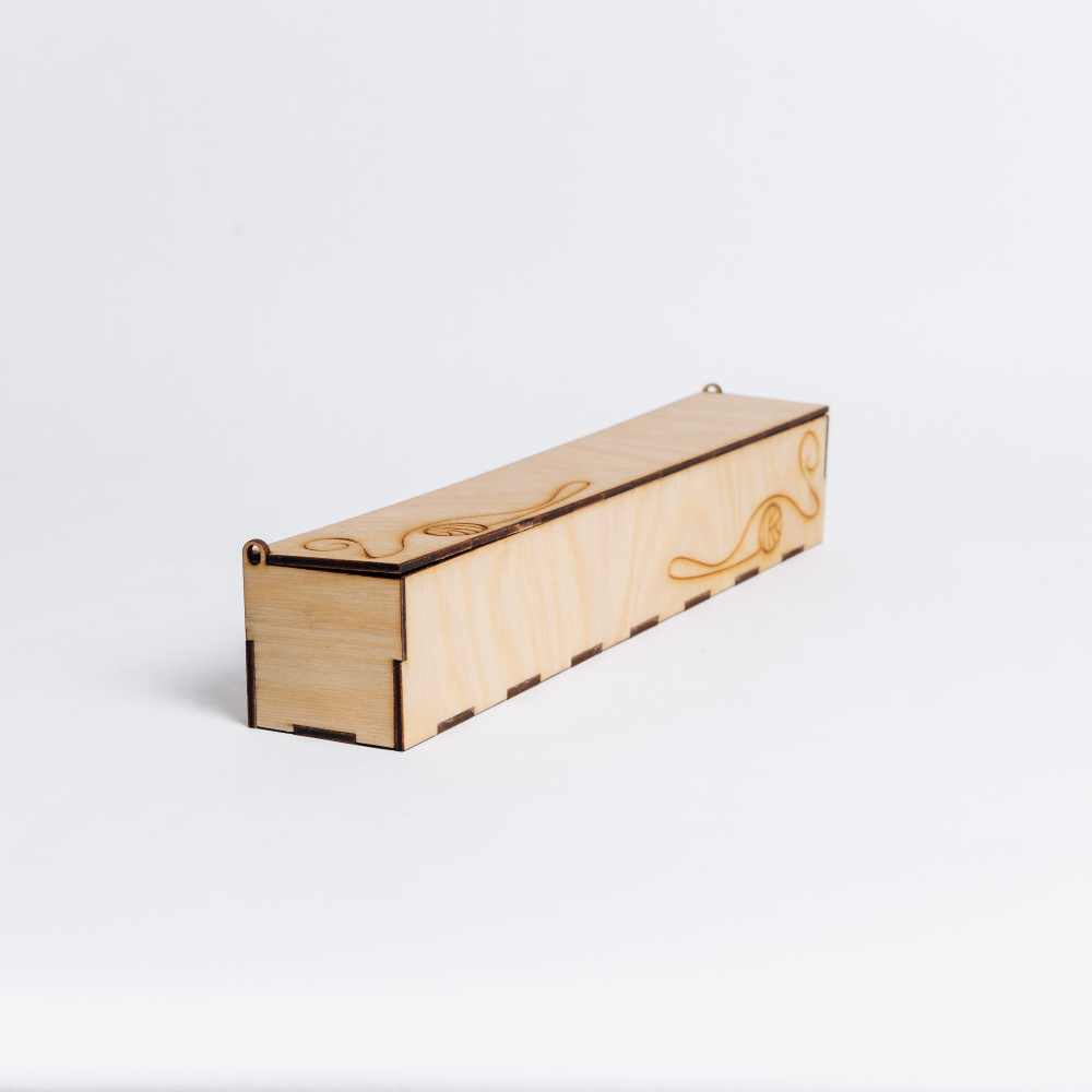 Деревянный Органайзер, короб, футляр для веретена 330 мм. OV11