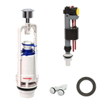 Арматура к смыв. бачку WAVE, хром кнопка (зал.клапан, унив., бок./нижн. подкл.1/2) Варм.02 (WArm.02)