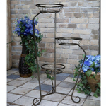 Подставка для цветов напольная "Амфора" на 3 горшка, металл М0000028