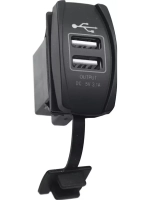 Розетка USB 3,1A переключатель, с крышкой (RIF22-4-1008300)