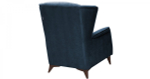 Кресло для отдыха Эшли велюр темный лазурный