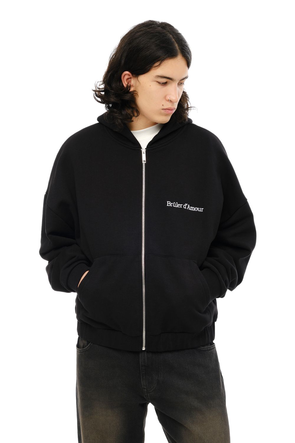 Худи Bruler d'Amour Zip Laurels of victory черный