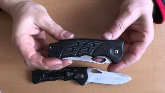 Складной нож Ganzo G619 c клинком из стали 440, рукоять ABS-пластик