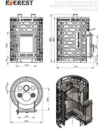 Печь для бани Эверест "Steam Master" 30 INOX (320М) б/в