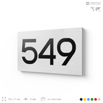 Номер на дверь 549, табличка на дверь для офиса, квартиры, кабинета, аудитории, склада, белая 120х70 мм, Айдентика Технолоджи
