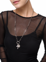 Цепь с белым крестом "Balance"