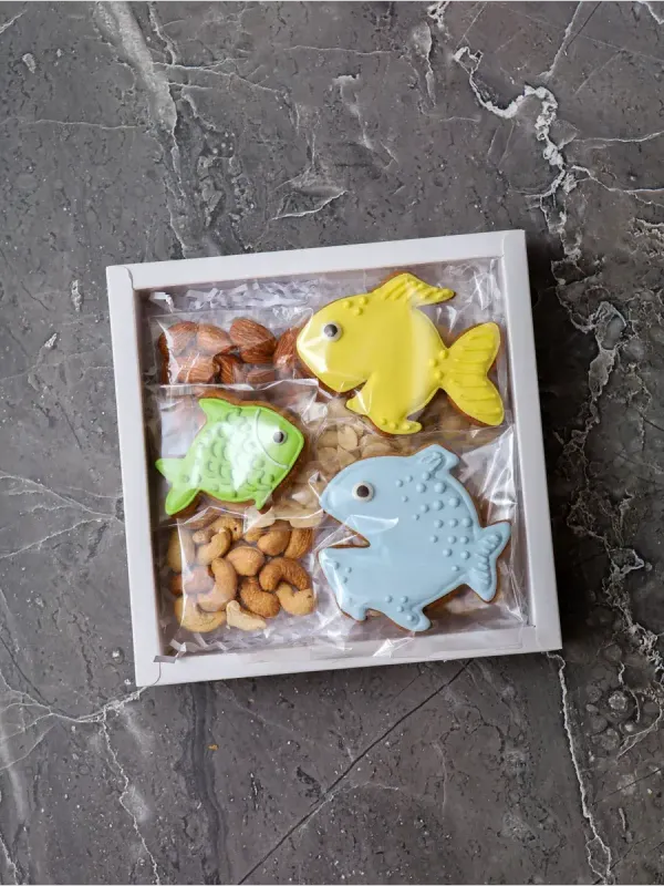 Подарочный набор имбирные пряники и орехи