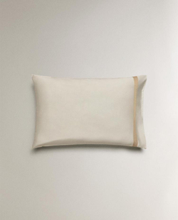ZARA HOME НАВОЛОЧКА С КАЙМОЙ (300 НИТЕЙ), ЗОЛОТИСТЫЙ