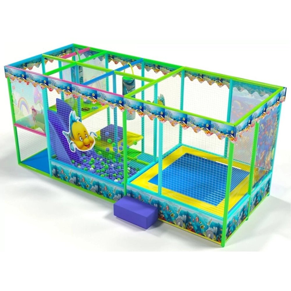 Детский игровой лабиринт «Дружок+батут»
