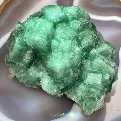 41341 Флюорит Друза кристалл необработанный 99мм